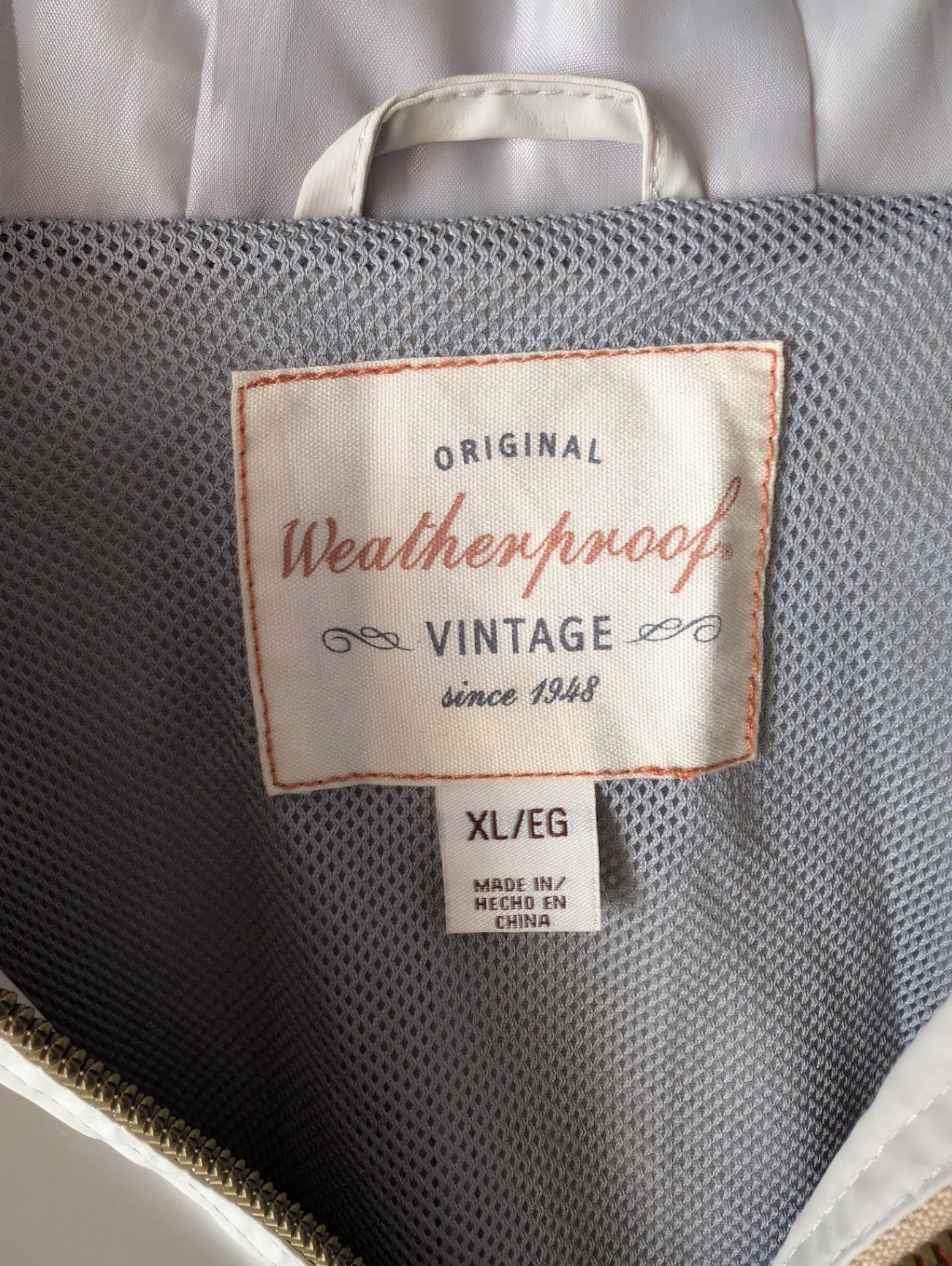 WeatherProof Jacket XL White