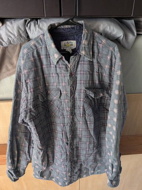 Alaska Wilderness Gear Jacket XL Green/Blue Plaid