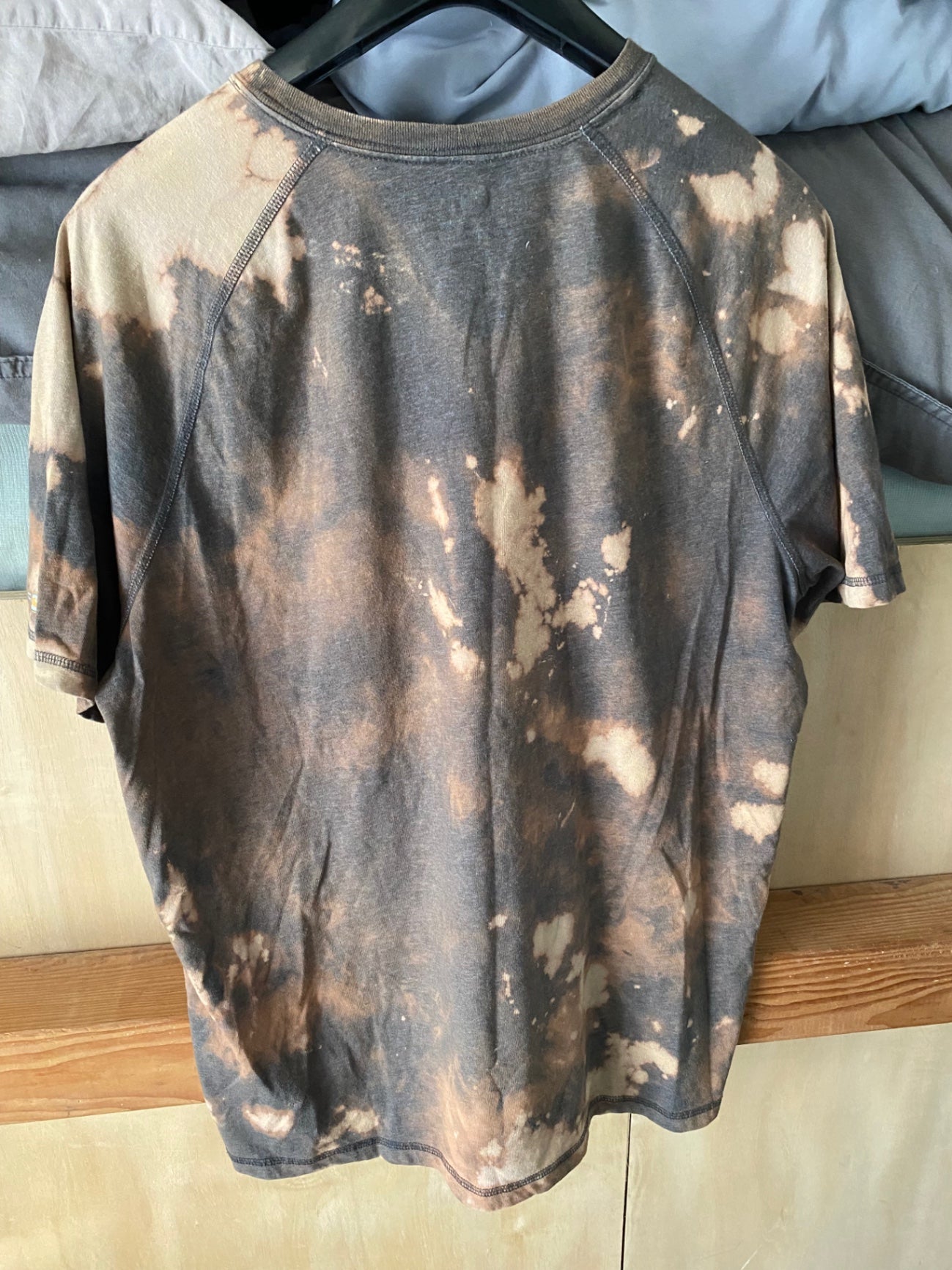 Carhartt T-Shirt L Brown/ Bleach Tie-dye