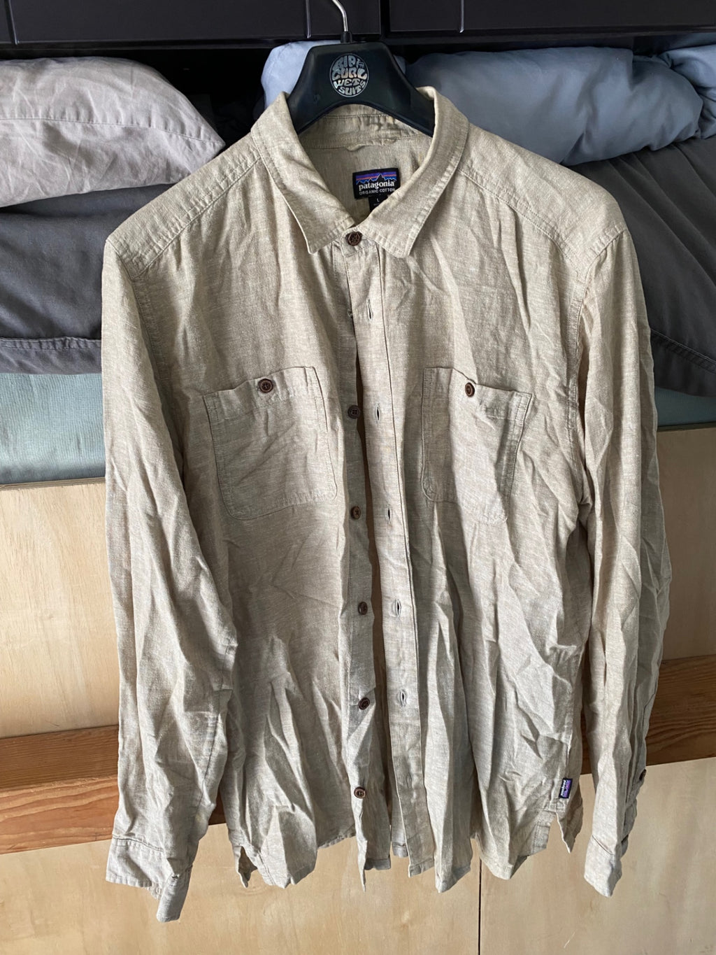 Patagonia Longsleeve (Button-Up) L Brown Hemp