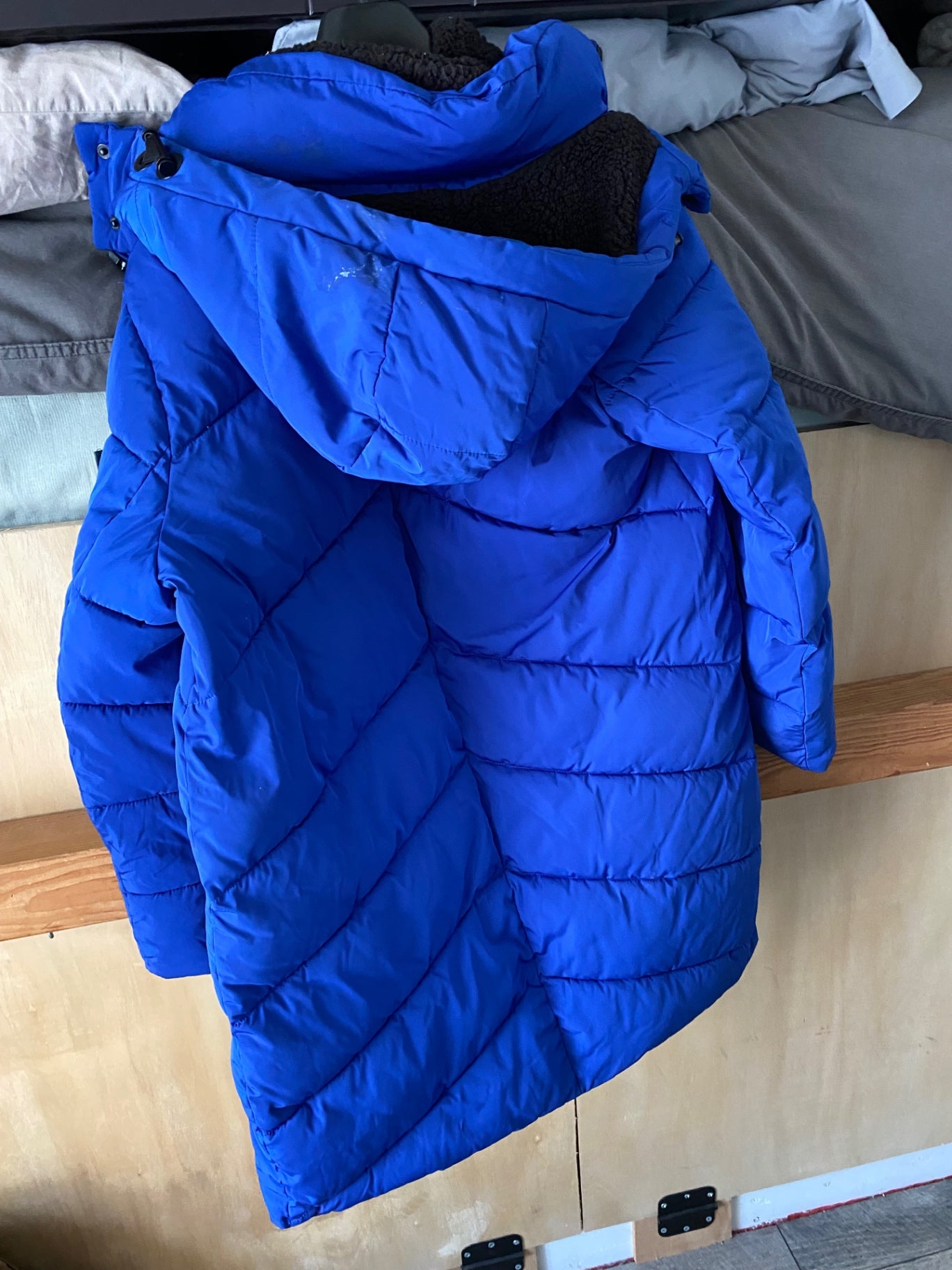 Calvin Klein Puffy Jacket (Full Zip/ Hood) M Blue