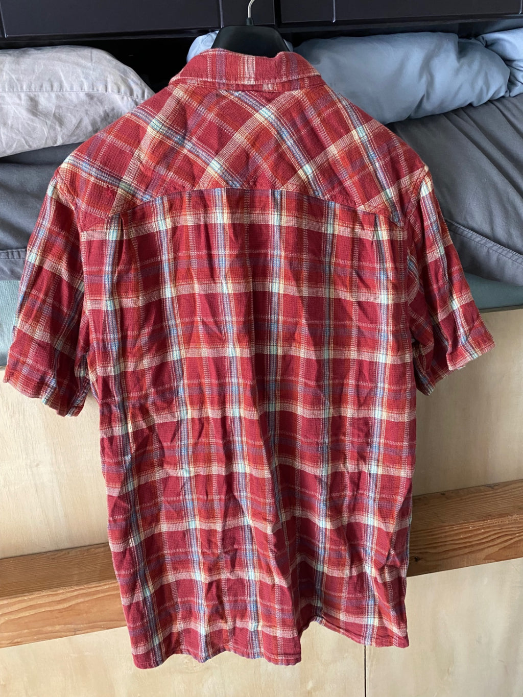 Royal Robins Short Sleeve (Button Up) L Red Flannel