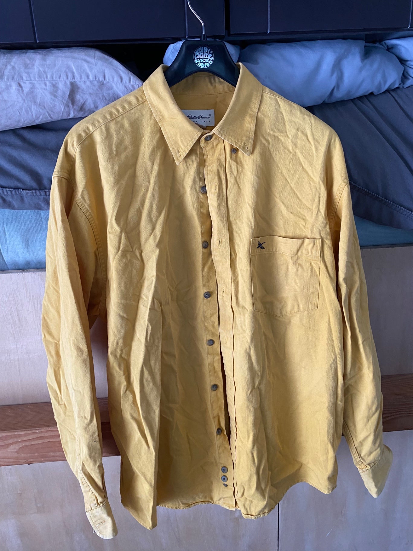 Eddie Bauer Longsleeve (Button-Up) L Yellow
