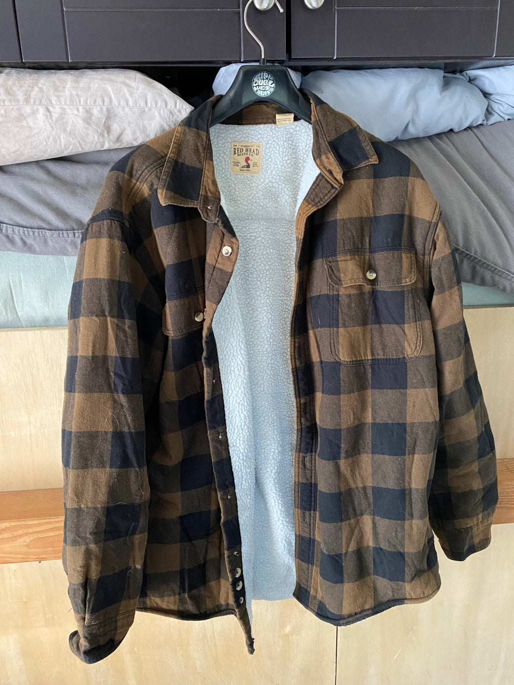 Red Head Brand Co Jacket (Fleece Lined)(Button Up) L Brown/Black