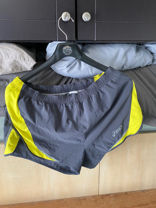 Asics Running Shorts M Grey/Yellow