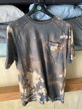 Carhartt T-Shirt L Brown/ Bleach Tie-dye