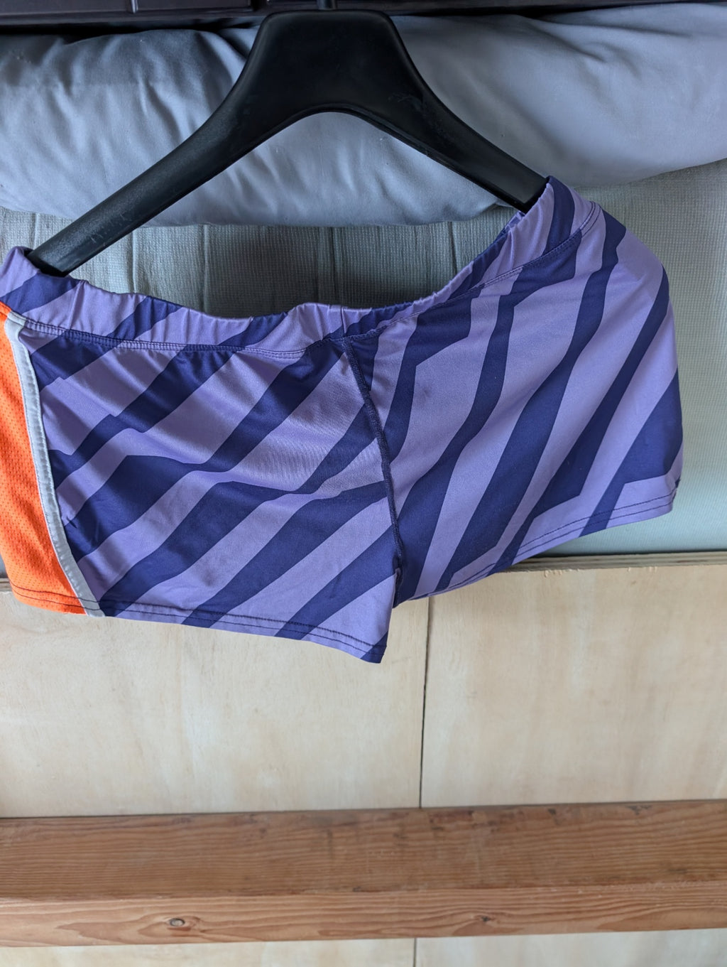 Nike Running Shorts XL Purple/Orange Dry Fit