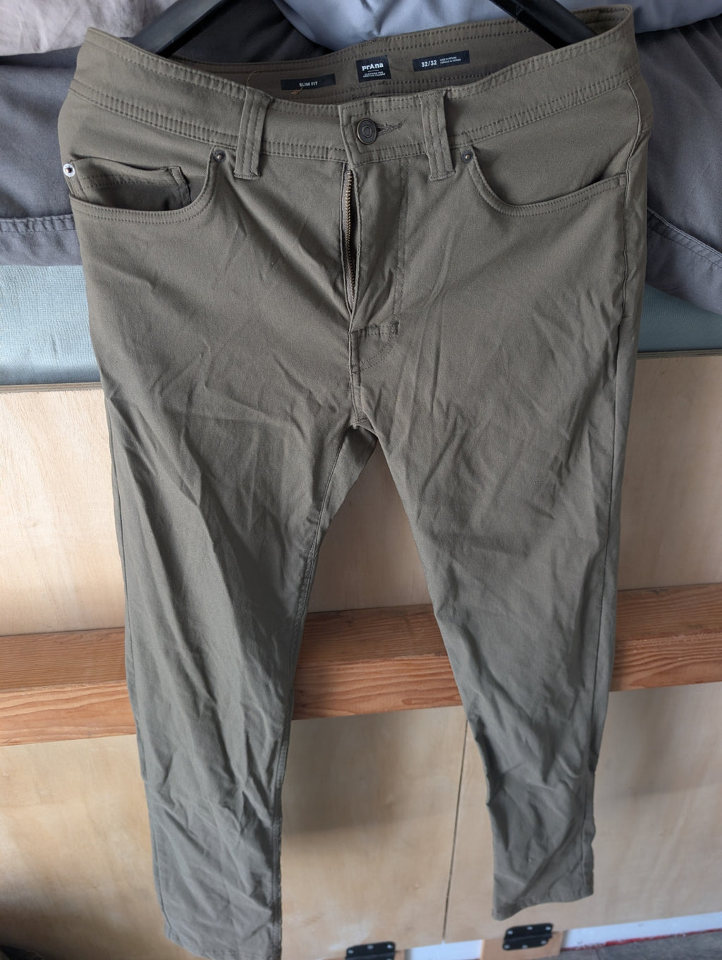 Prana Pants (Hiking)(Slim-Fit) 32x32 Green