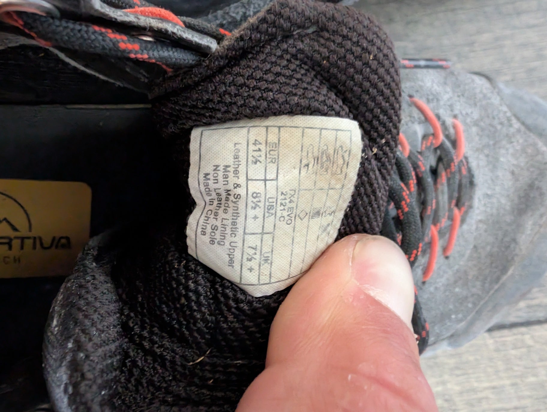 La Sportiva Shoes (Climbing Approach) 41.5 Black/Orange TX4 EVO