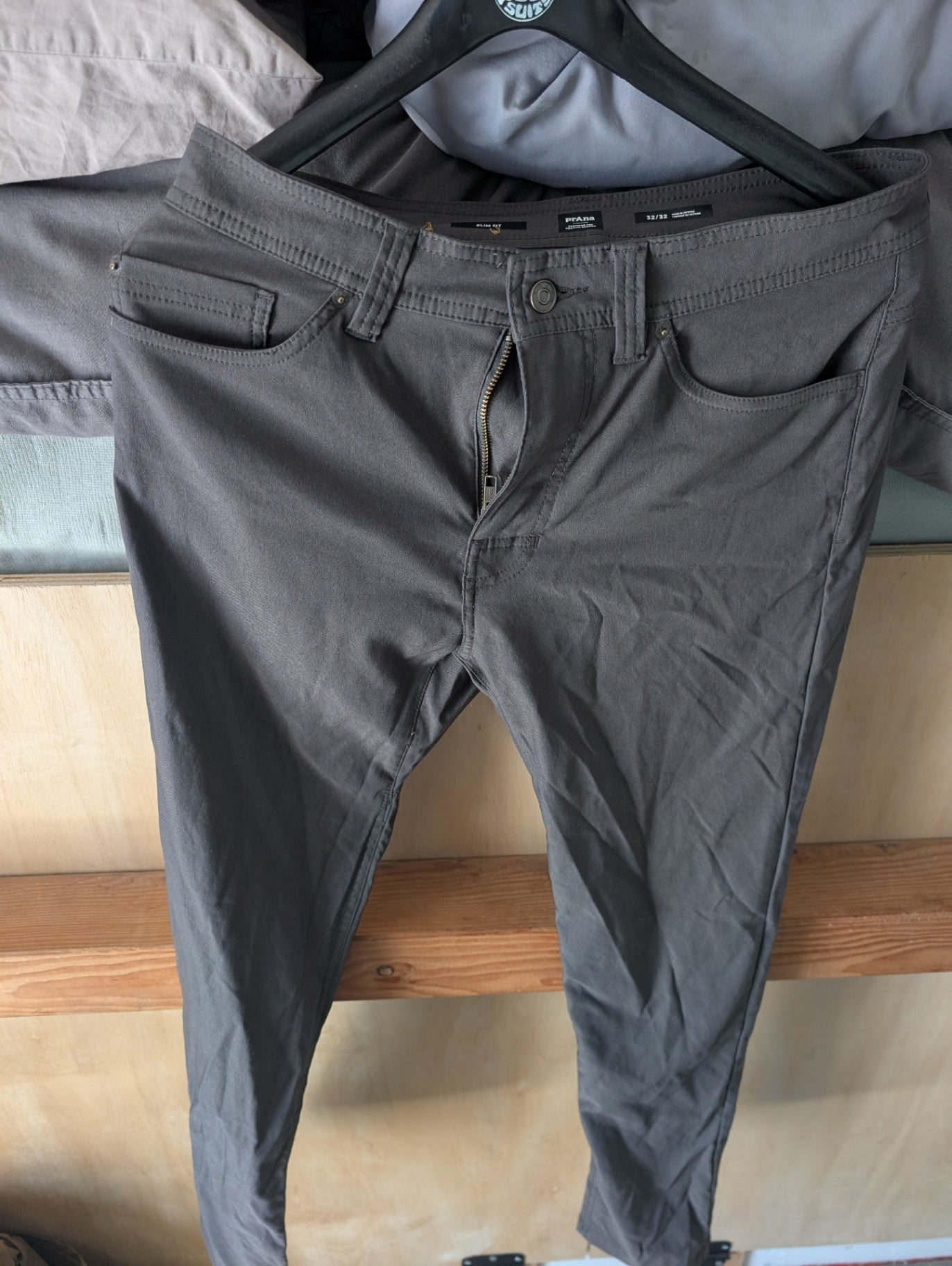 Prana Pants (Hiking)(Slim-Fit) 32x32 Dark Grey