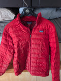 Patagonia Down Jacket (Full Zip/ No Hood) M Red