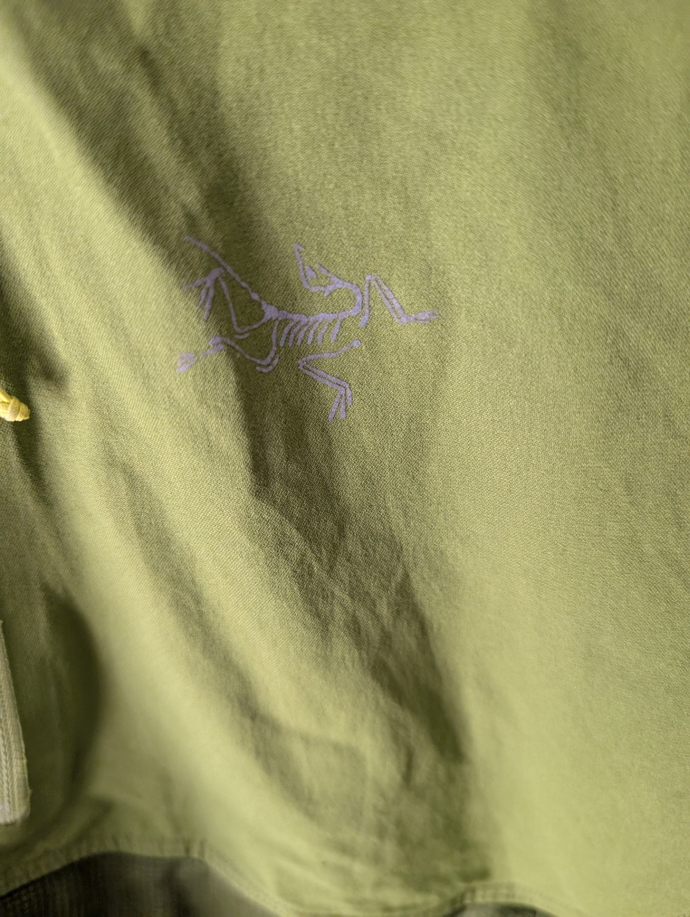 Arcteryx Thermal Top (Full Zip)(Hood) XL Green/Yellow Polartec