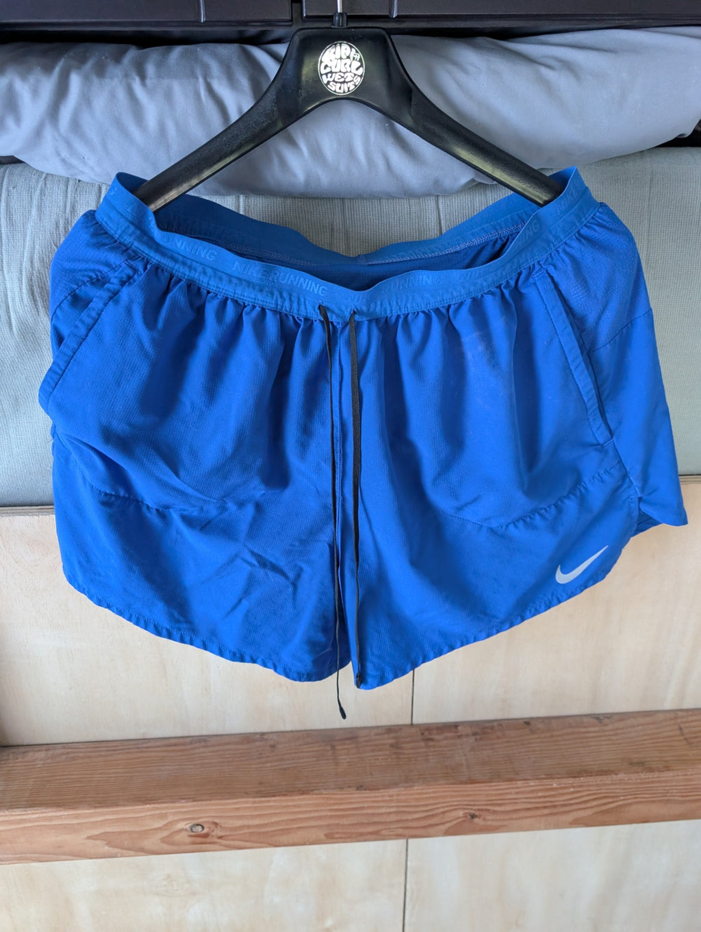 Nike Running Shorts XL Blue Dry Fit