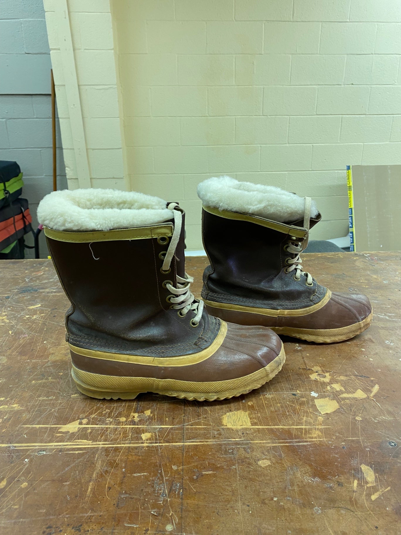 Kalif Man Shoes (Duck Boots) L Brown/Tan