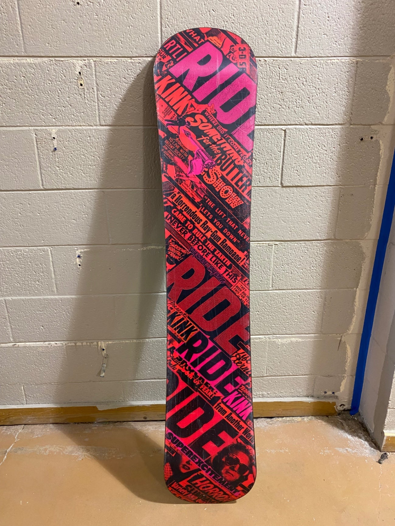 Ride Kink Snowboard 155cm Black/Red