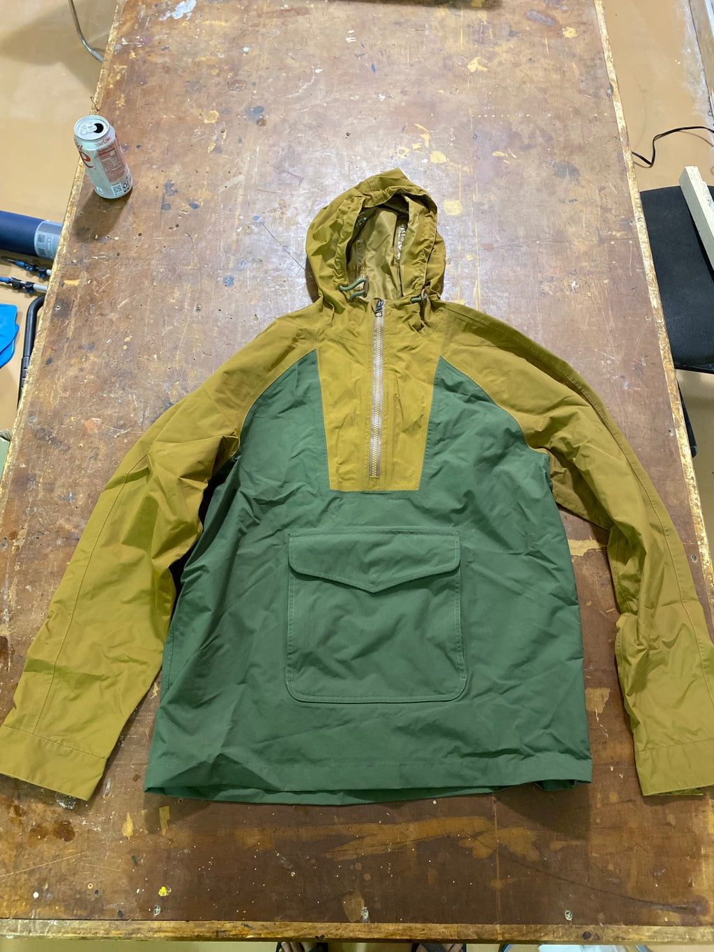 Taylor Stitch The Powder Jacket (Quarter Zip) 40 Green/Brown