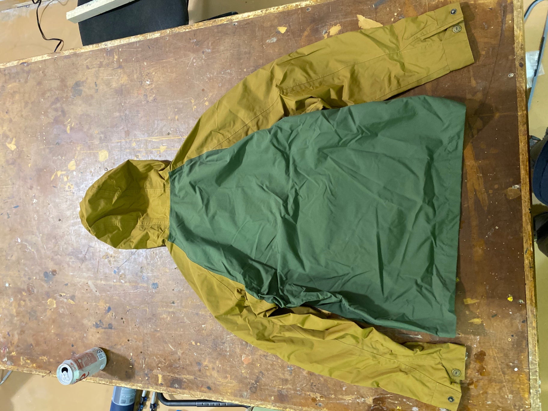 Taylor Stitch The Powder Jacket (Quarter Zip) 40 Green/Brown