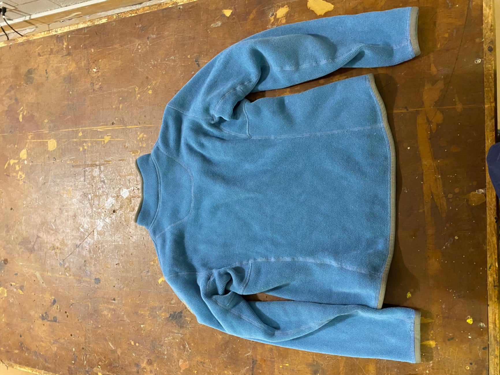 Arcteryx Polartec Fleece Jacket (Quarter-Zip) (No Hood) XS Blue/Grey