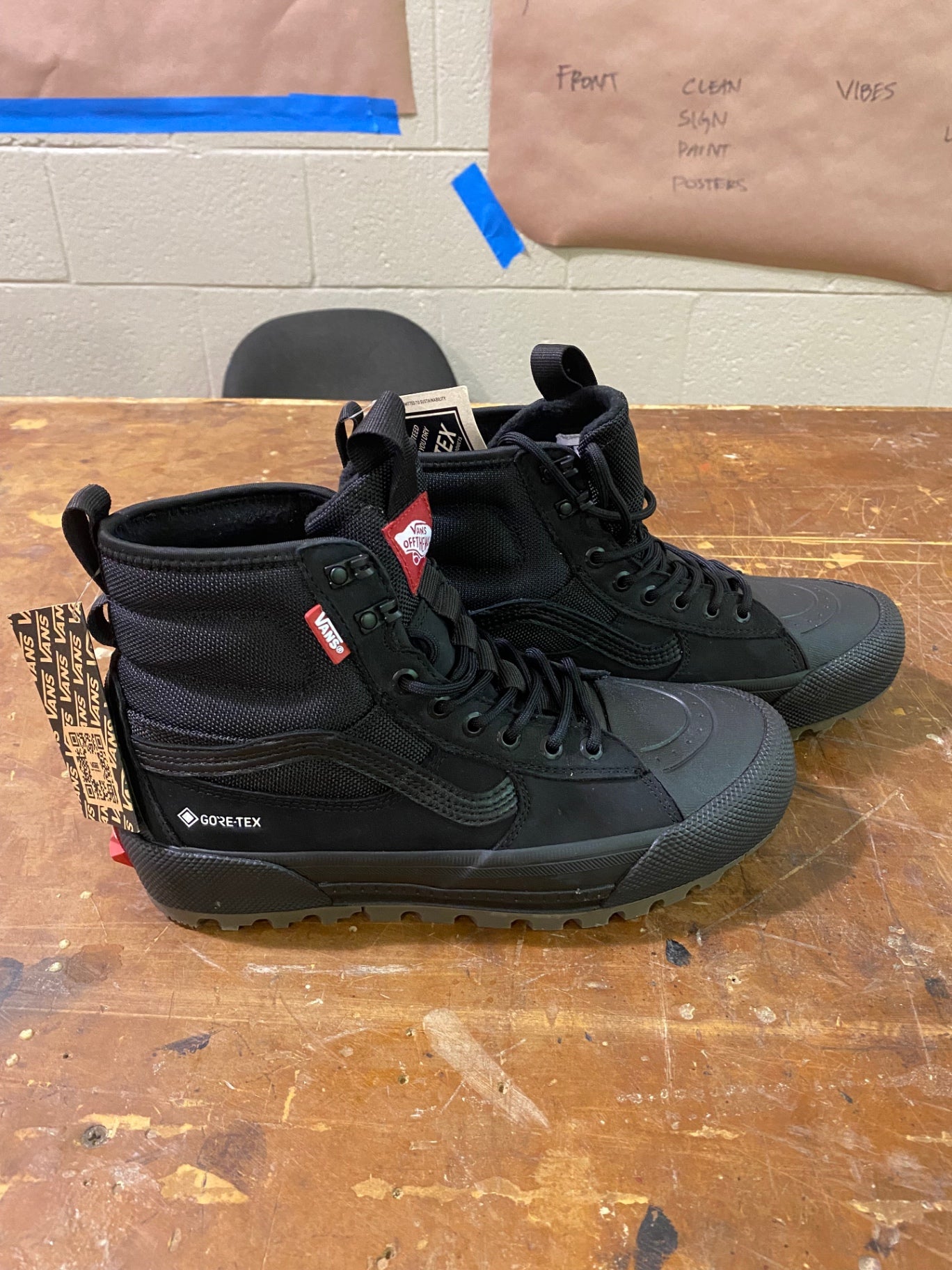 Vans Sk8-Hi Gore-Tex Mte-3 Shoes (Hiking/Approach) 8.5 Black