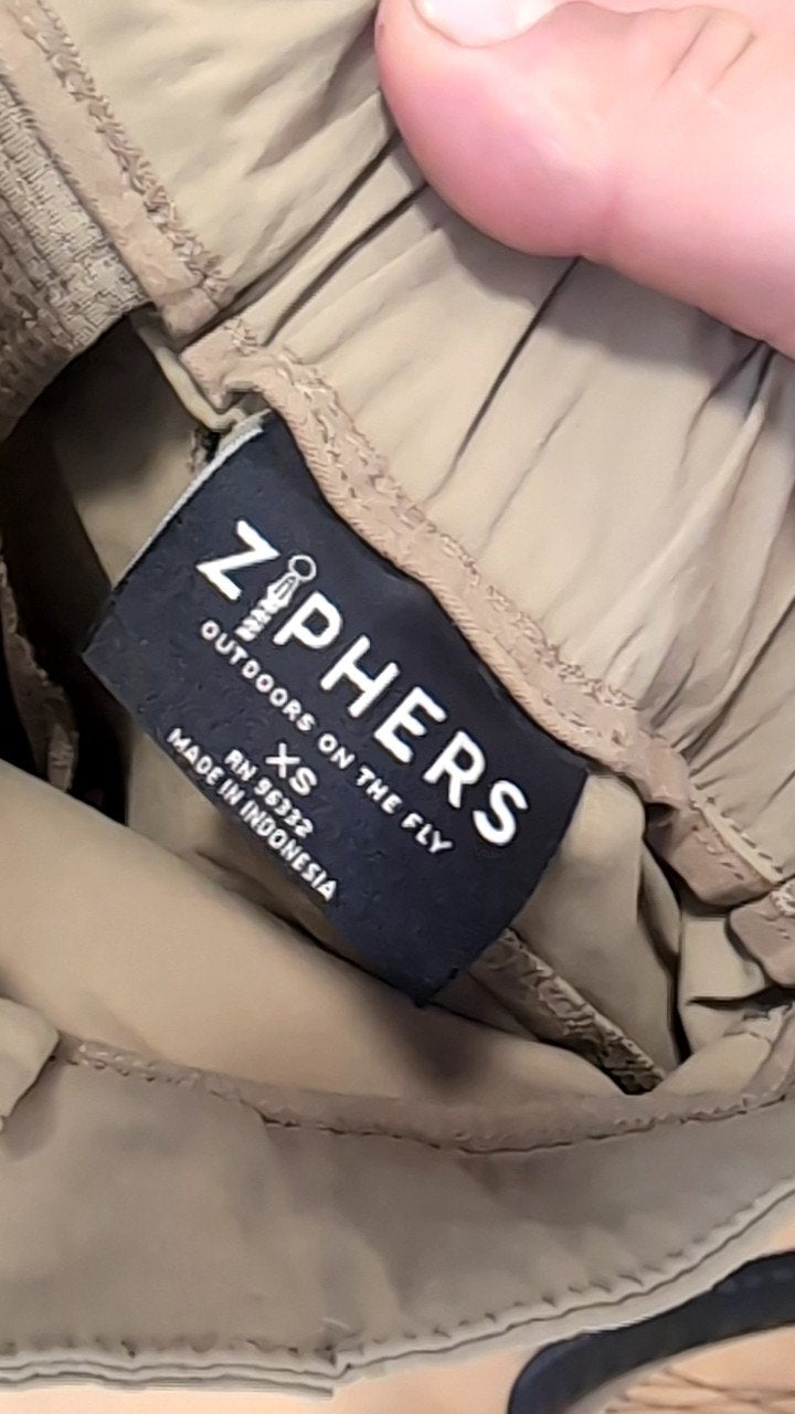 Zip Hers Pants (Hiking) XS Tan