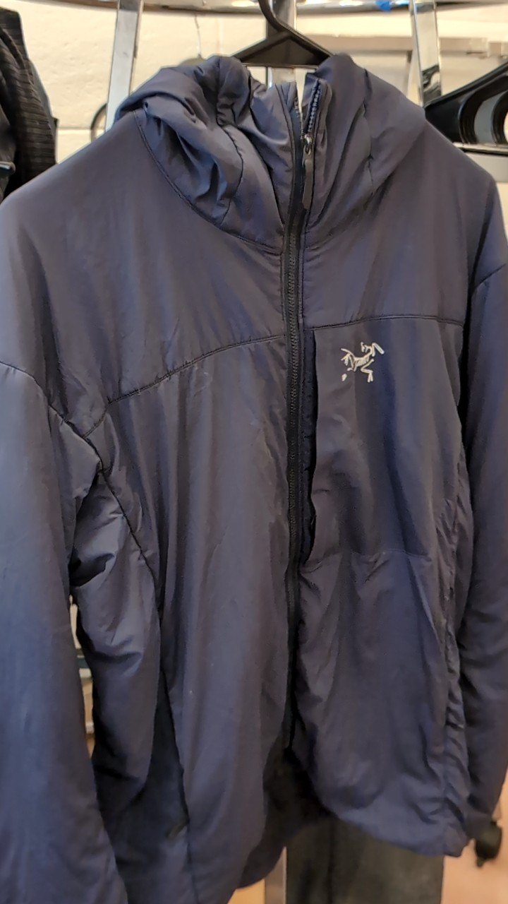 Arcteryx Jacket Insulated (Full Zip/ Hood) M Black