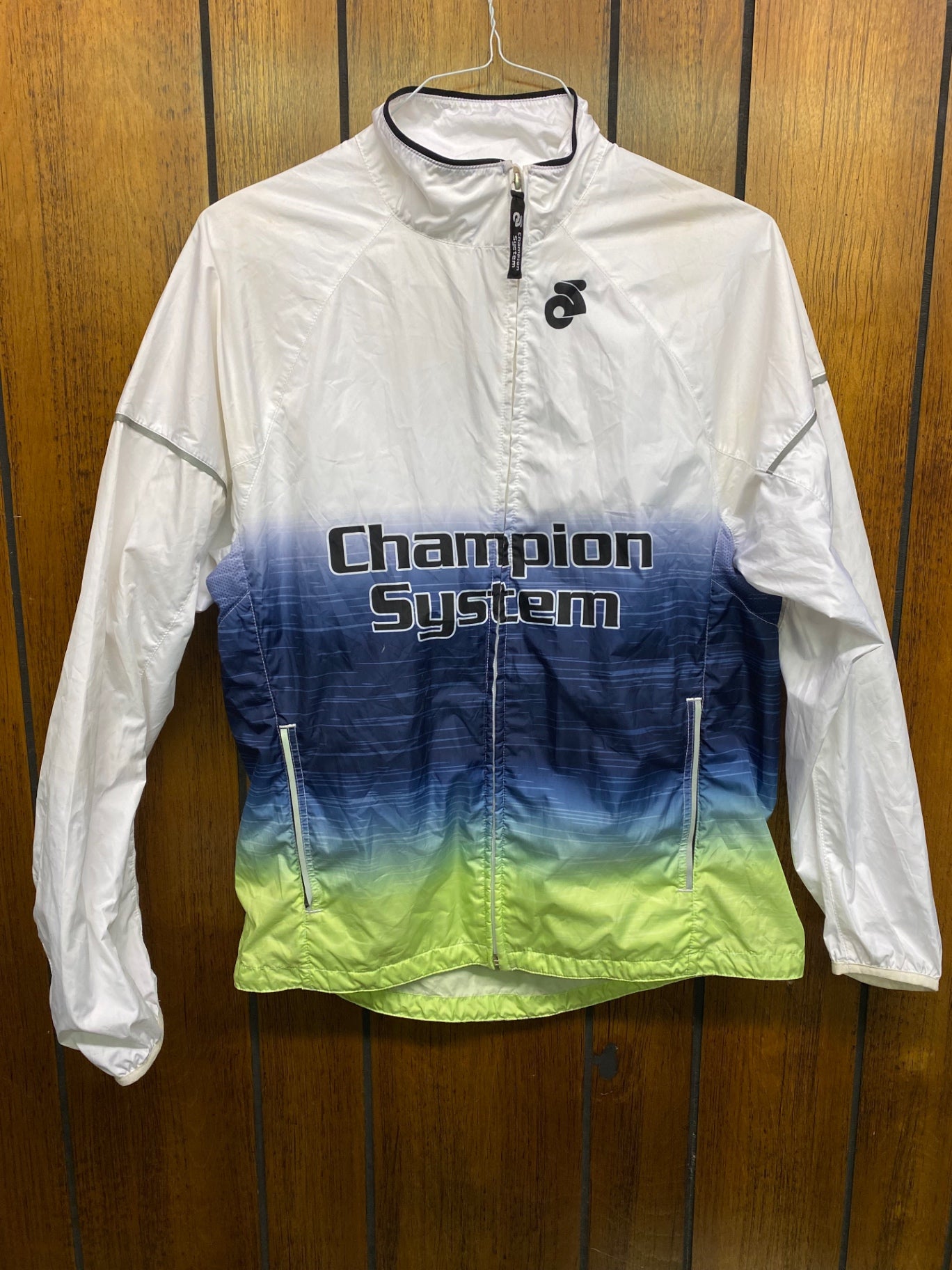 Champion System Jacket (Cycling) M White/Blue/Green