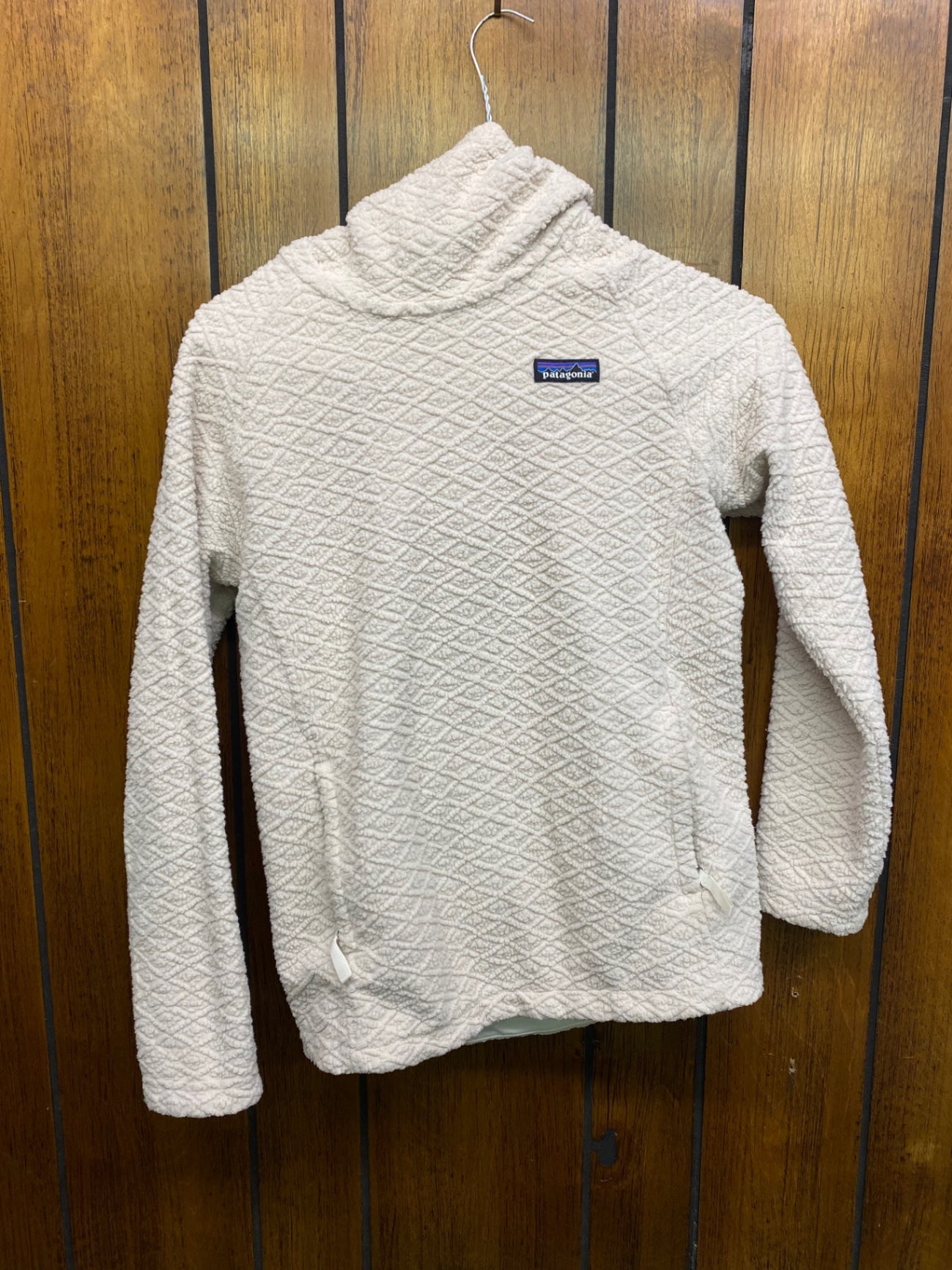 Patagonia Fleece Jacket (Hood) XS White