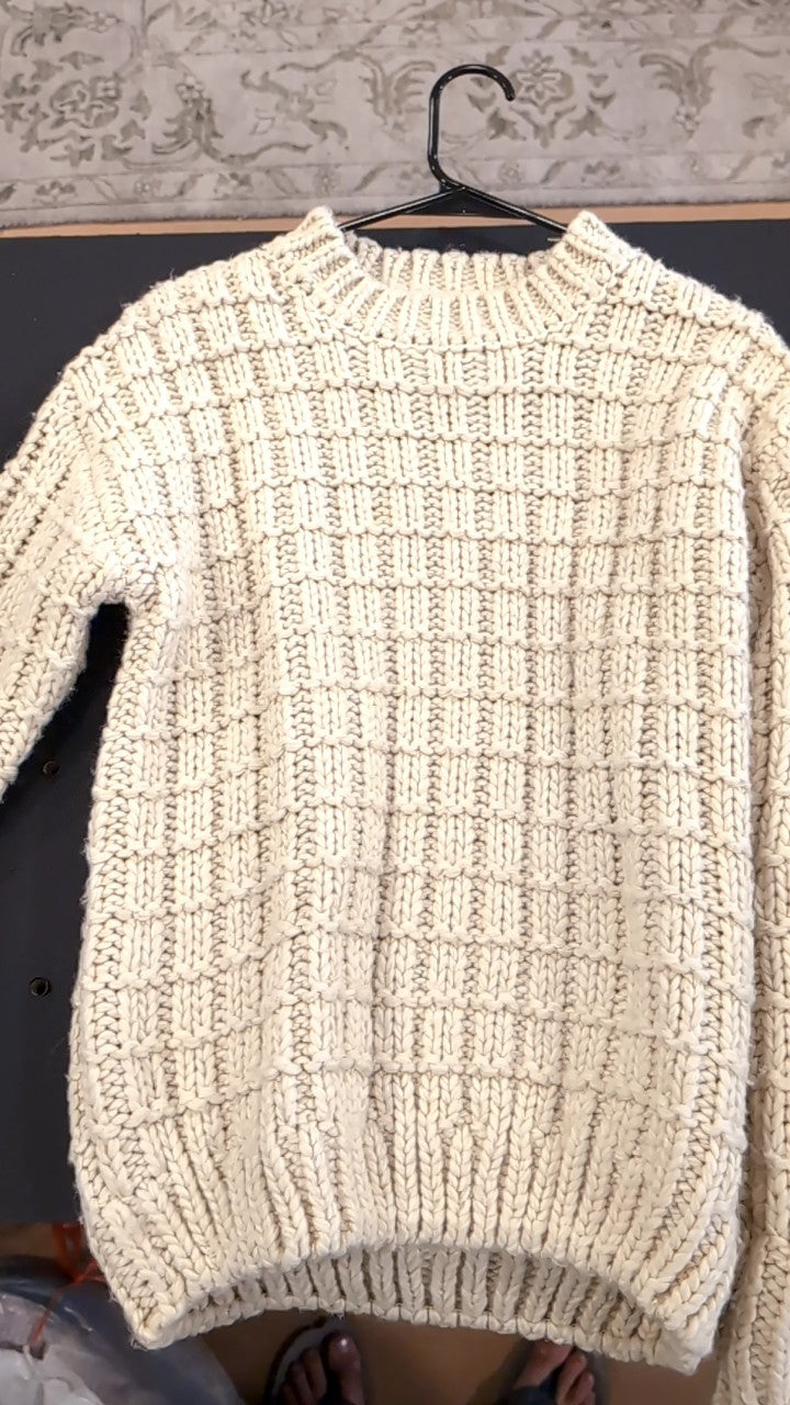 Moon River Knit Sweater S Light Brown