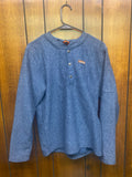 Patagonia Hemp Crew Sweatshirt (Fleece Lined) (Button Up) S Blue