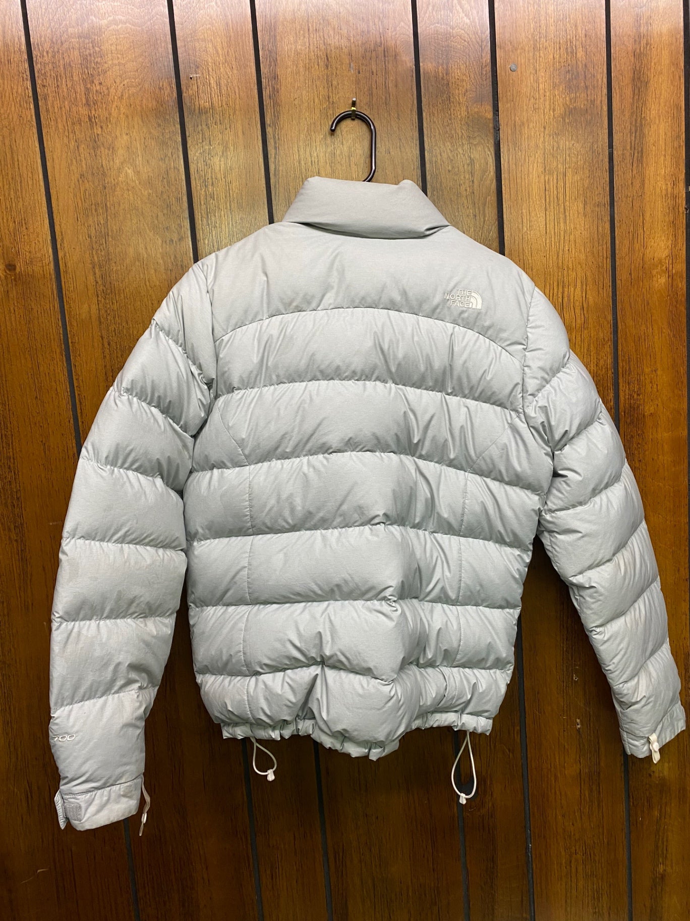 The North Face Puffy Jacket (Full Zip) (No Hood) L Grey