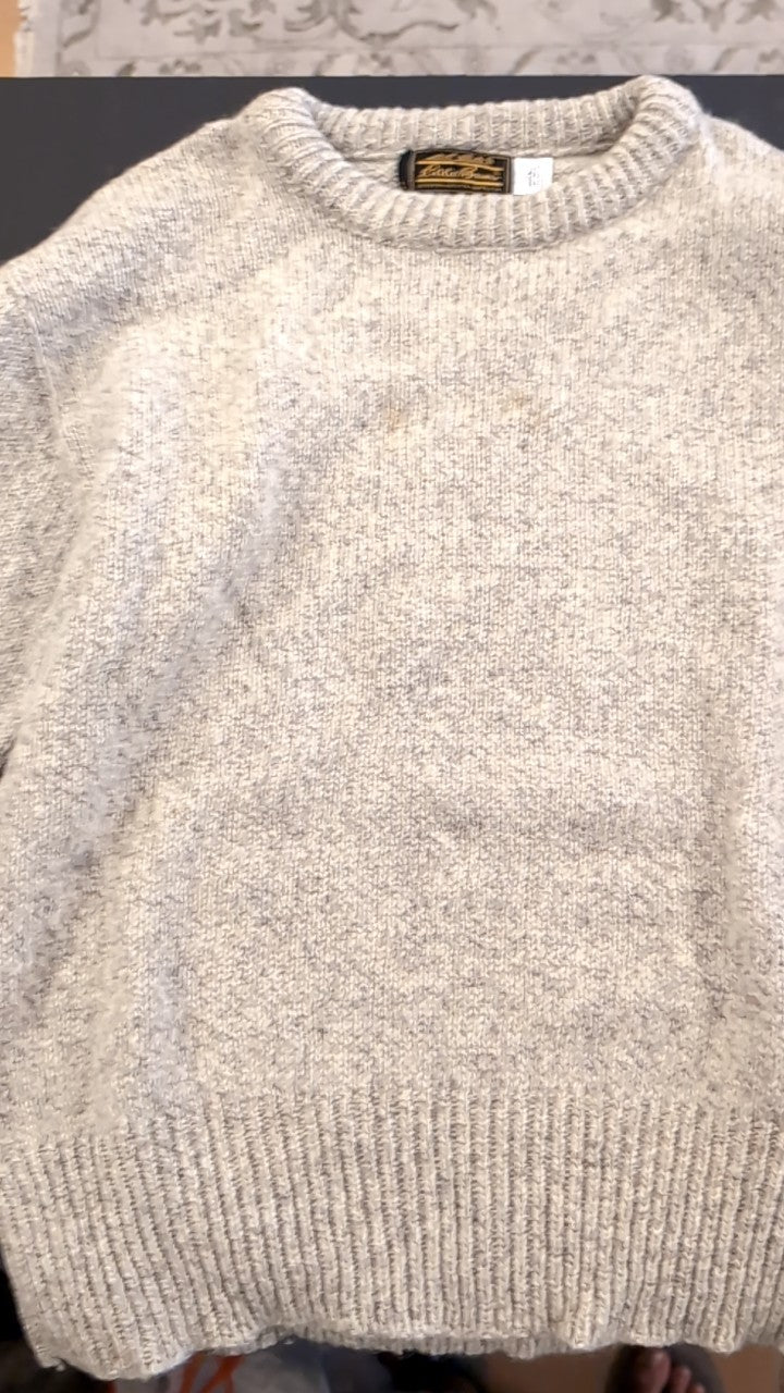 Eddie Bauer Knit Sweater L Brown