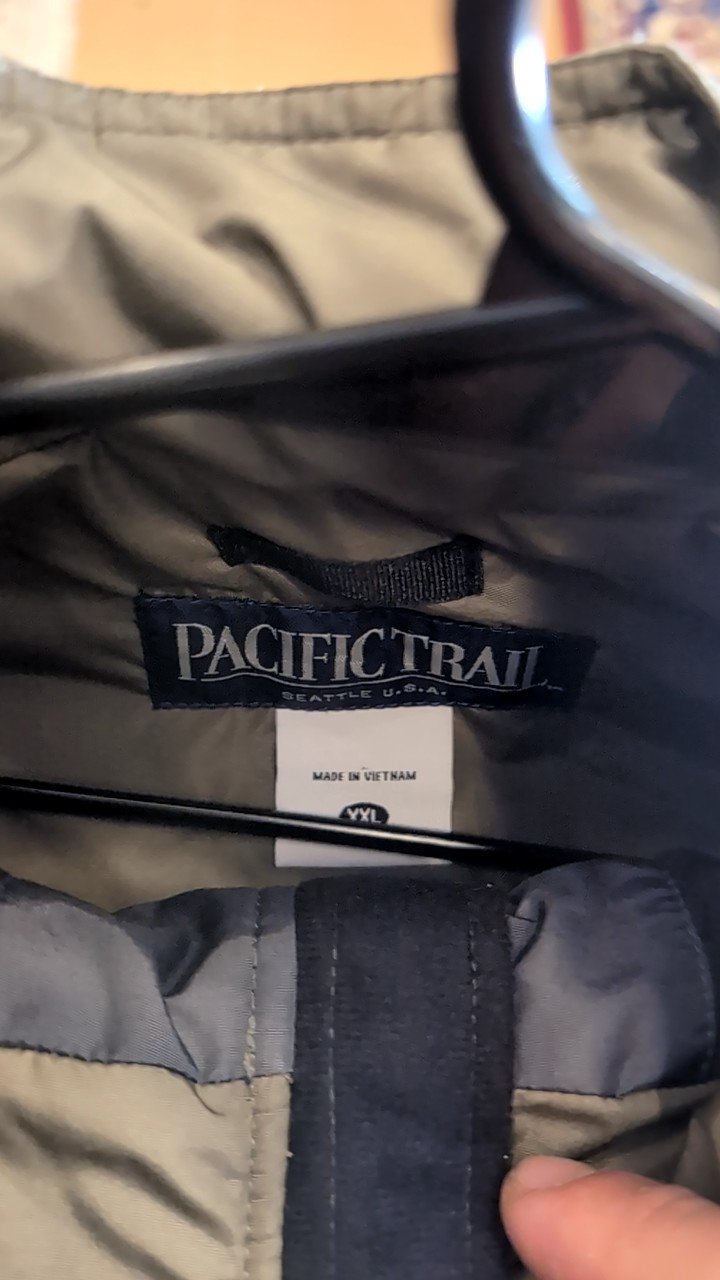 Pacific Trail Jacket (Full Zip/ No Hood) XXL Brown