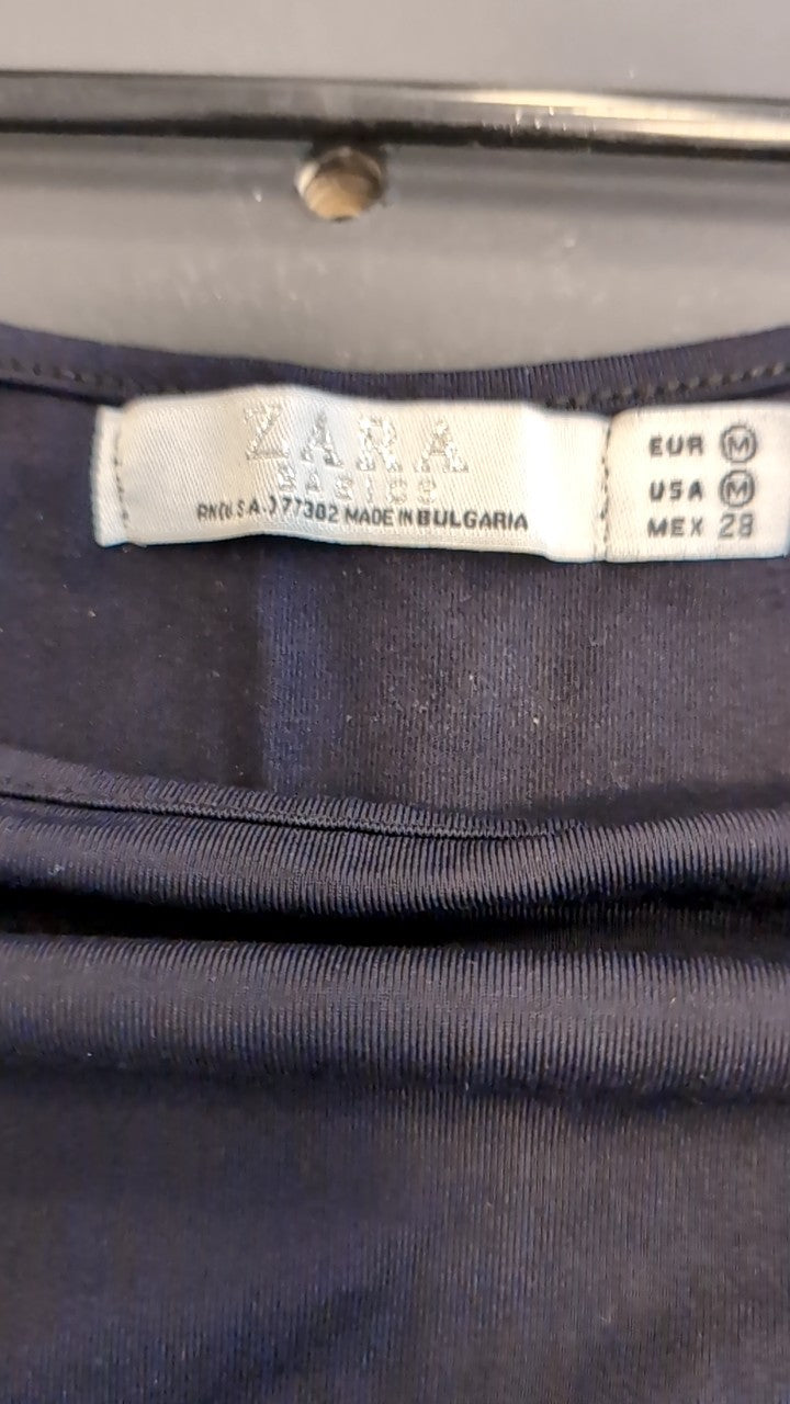 Zara Basics Tank Top M Black