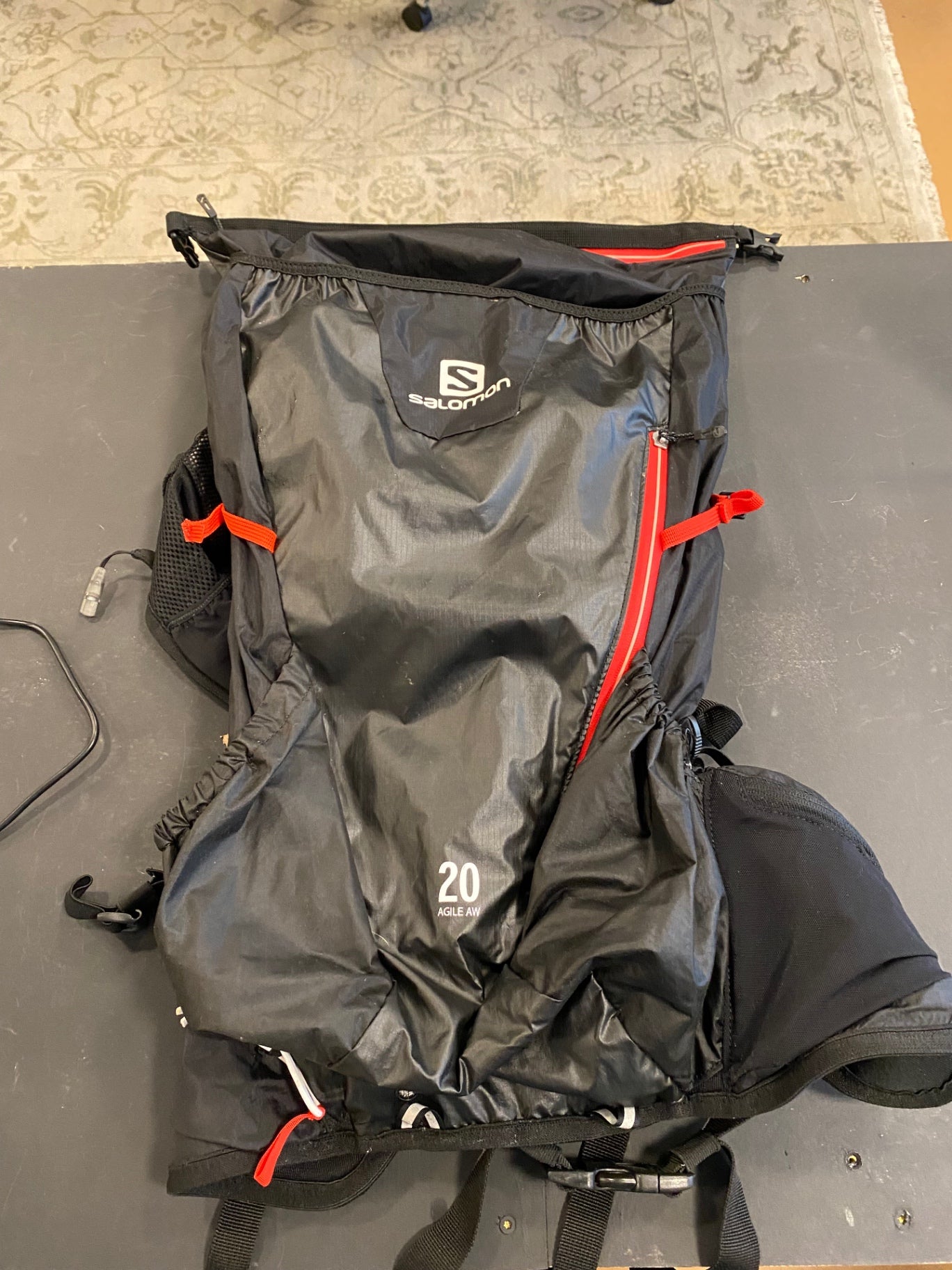 Salomon Agile 20L AW Daypack (Waterproof) Black/Red