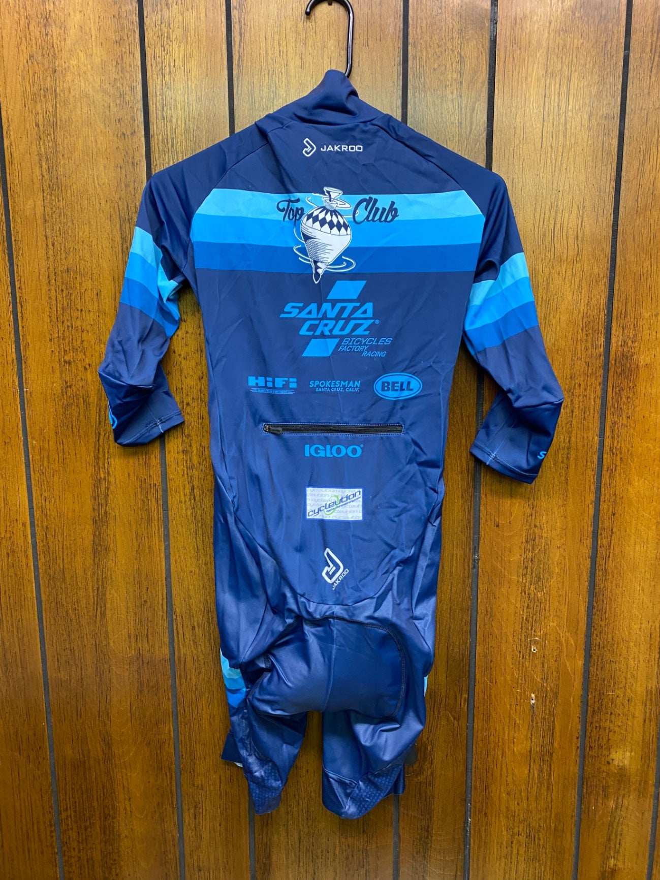 Jakroo Skinsuit (Biking) M Blue Santa Cruz Top Club
