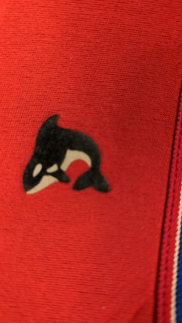 Orca? Wetsuit Small Red Front Zip Shortsleeve