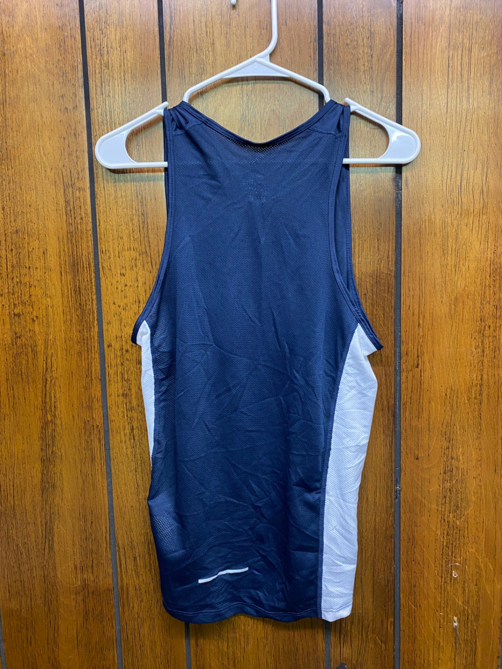 Nike Athletic Tank Top M Blue/White Dry-Fit