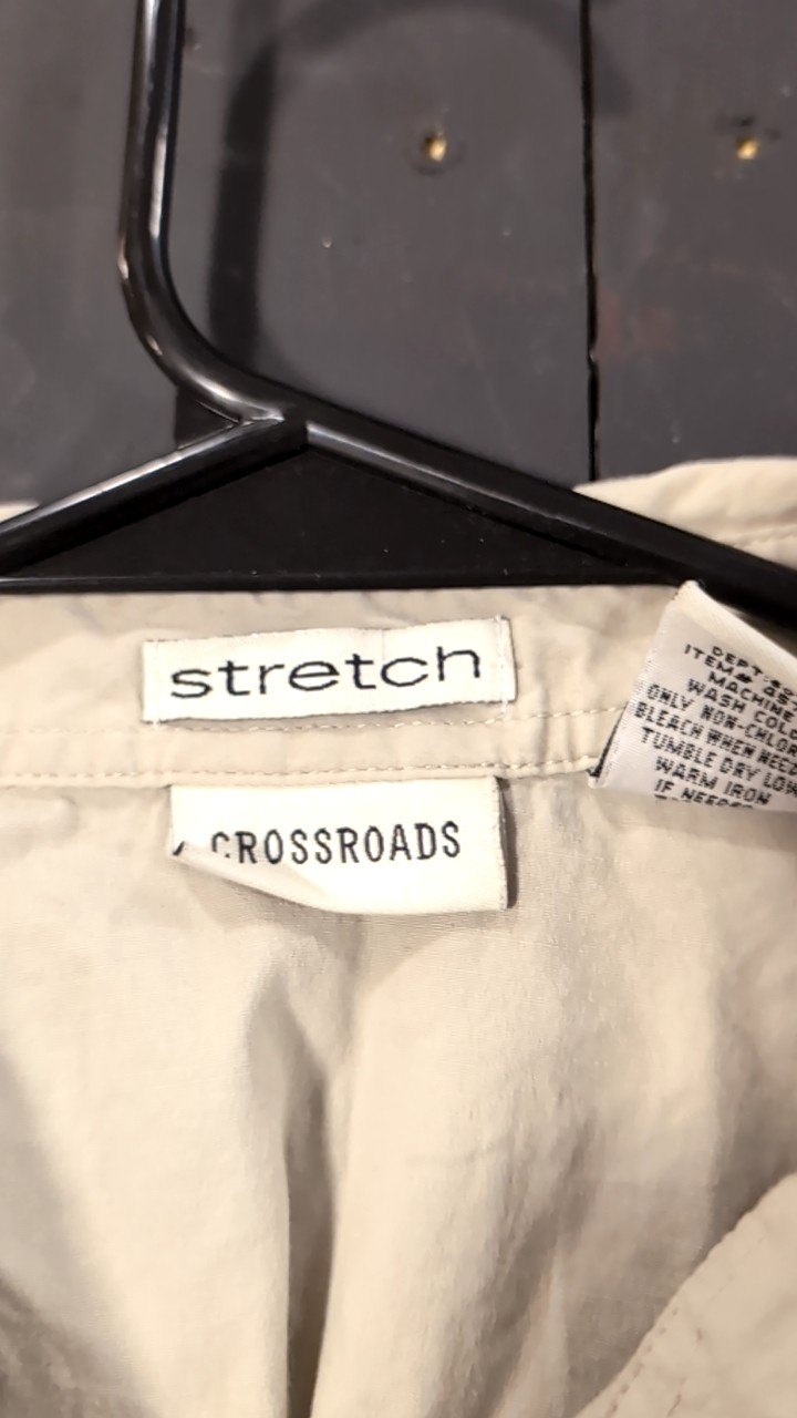 Stretch Crossroads Short Sleeve (Button Up) 14 Brown