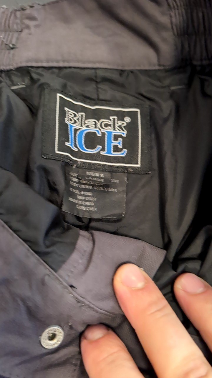 Black Ice Pants (Snow) L Gray