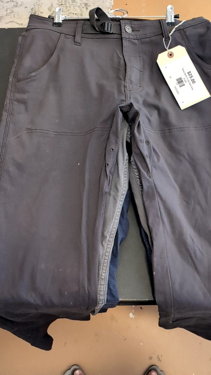 Prana Pants 31x34 Dark Grey