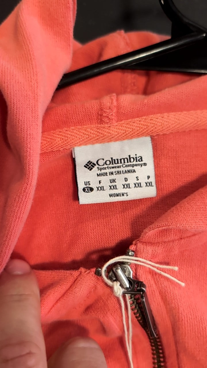 Columbia Jacket (Full-Zip) (Hood) XL Salmon