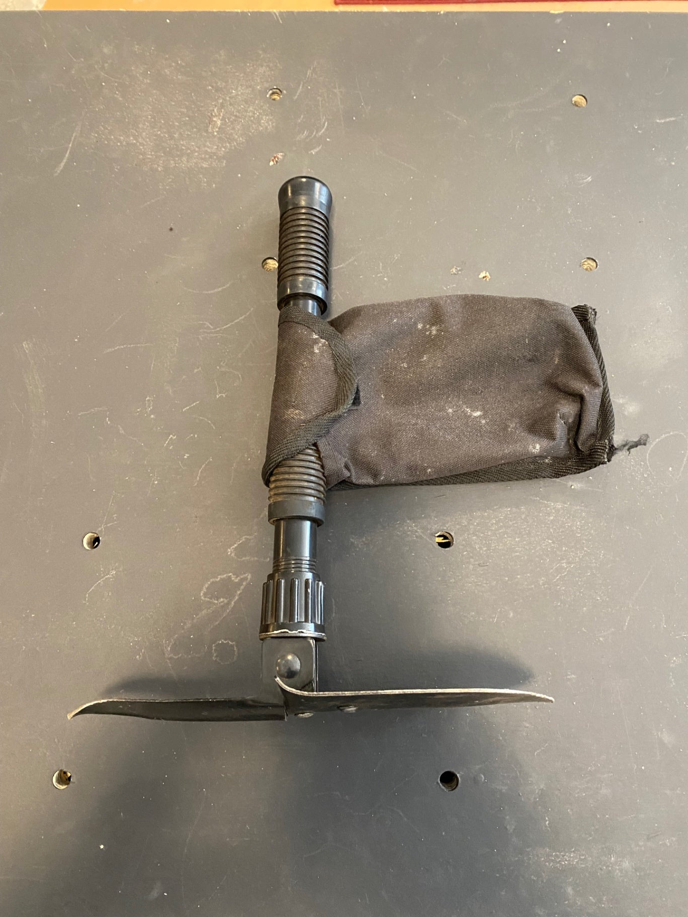 Unknown Camping Black Metal Trowel/Axe
