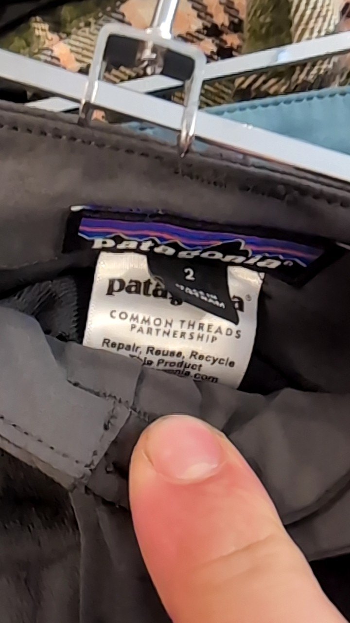 Patagonia Pants (Biking) 2 Grey White Zippers