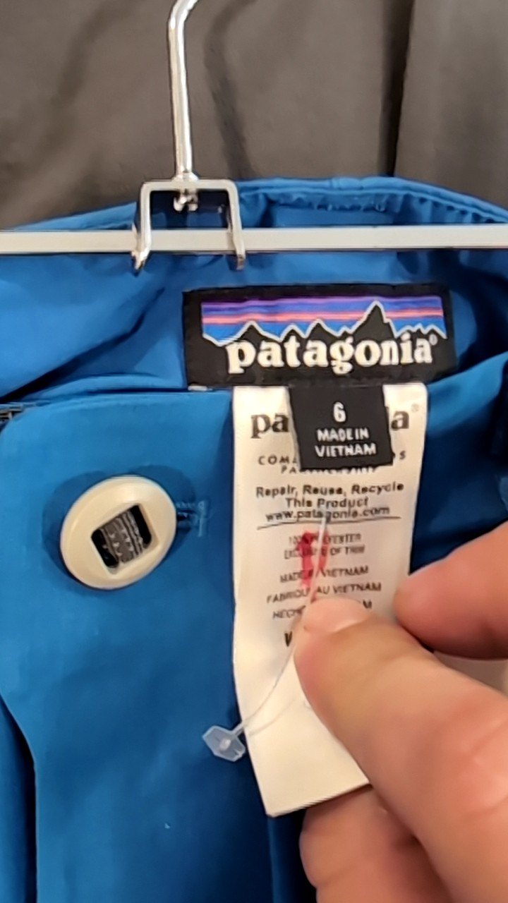 Patagonia Pants (Biking) 6 Blue Green Zip