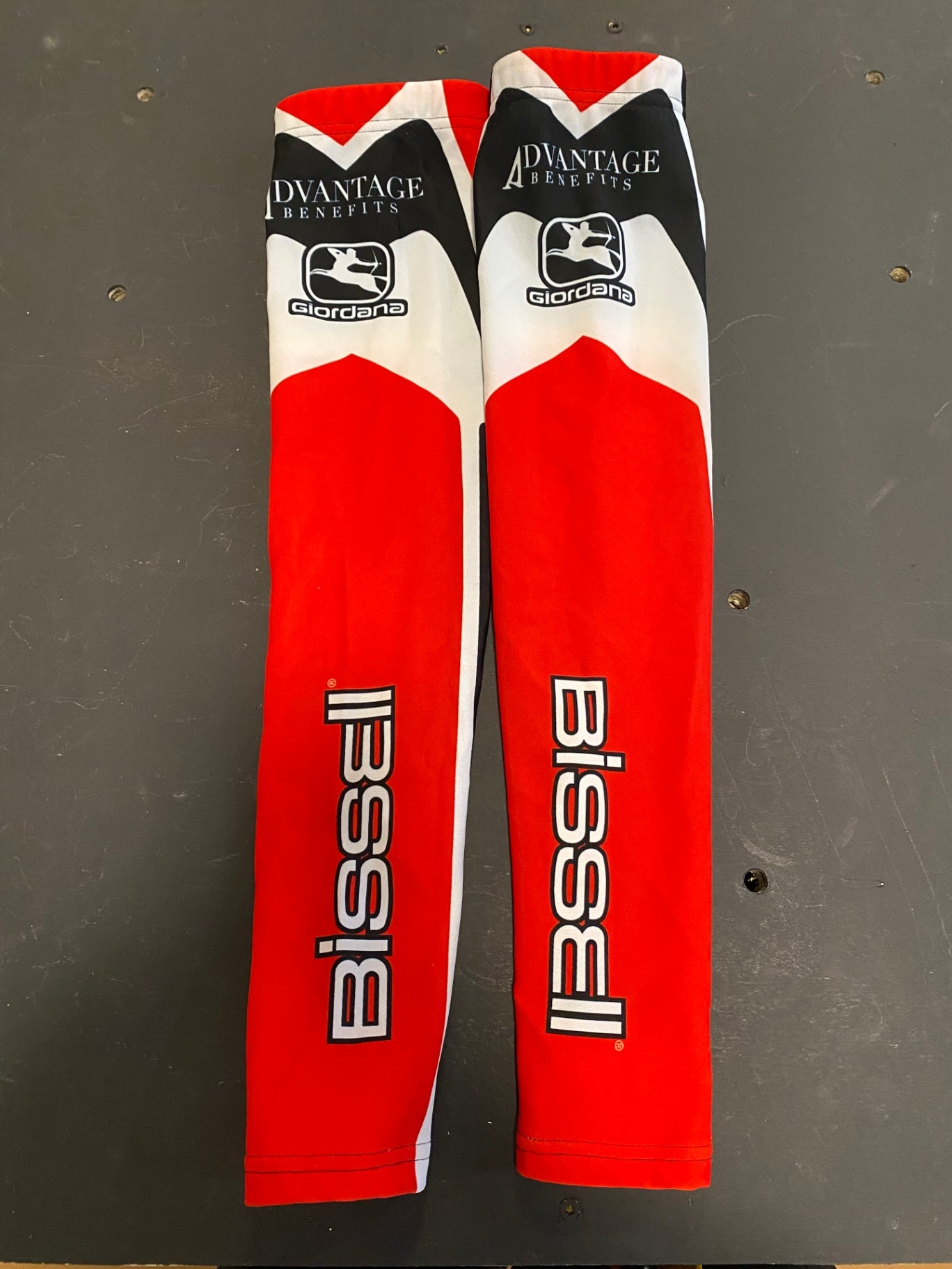 Hincapie Bike Accessories (Leg Warmer) White/Red/Black Bissel Giordana