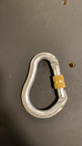 REI Locking Carabiner Silver/Beige