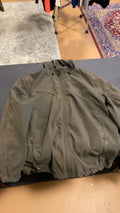 Port Authority Textured Hooded Soft Shell Jacket M Green