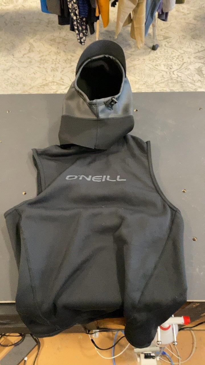 O'Neill Thermo X Hooded Wetsuit Vest M Black