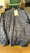 Patagonia Micro Puff Down Jacket (Full Zip) (Synthetic) M Blue/Green