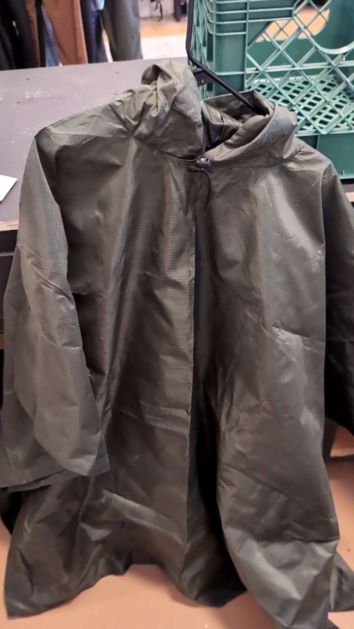 Rain Jacket (Poncho) L Green